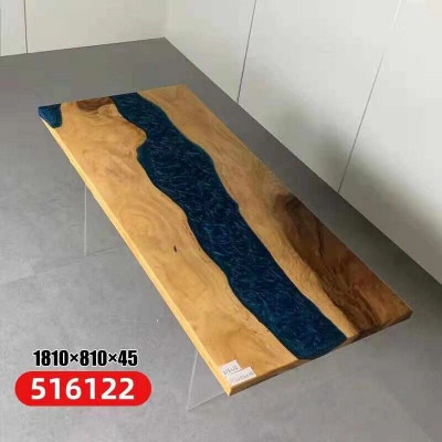 Eettafel River Table Echt Hout Riviertafel Massief Epoxyhars Tafels 181x81 Nieuw