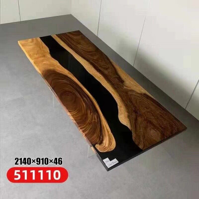 epoxyhars eettafel echt hout massief meubilair waterval epoxy tafel Meubels Nieuw