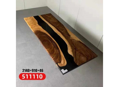 epoxyhars eettafel echt hout massief meubilair waterval epoxy tafel Meubels Nieuw