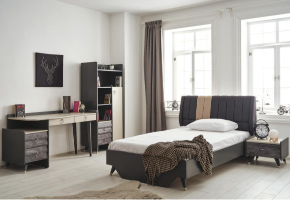 Slaapkamerset Luxe stijlvolle slaapkamerset Bed Boekenplank