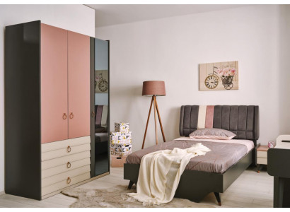Slaapkamer Set Bed Nachtkastje Kledingkast Modern Luxe Setra Set