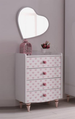 Commode Spiegel Hout Set Modern Design Meubels Nieuw Groep Wit Luxe 2-dlg.