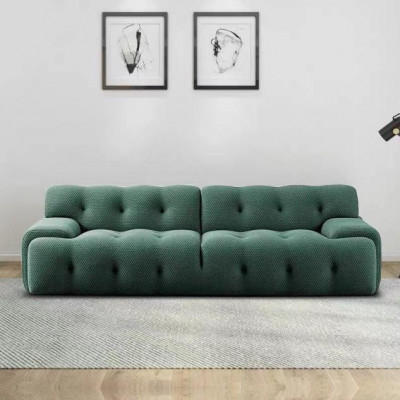 Design Bank 2 Zits Relax Banken Club Textiel Beklede Bank Stof Banken