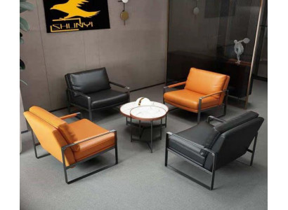 stijlvolle 4x fauteuils gestoffeerde zitplaatsen modern design leren fauteuils lounge luxe