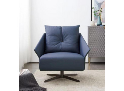 Fauteuil zits woonkamer blauw Modern design luxe zitmeubelen Relax club nieuw