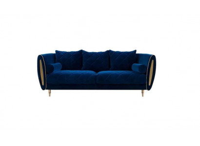 Ontwerp Blauw 2-zits Relaxbanken Bank Textiel Bekleding Stof Bankstellen