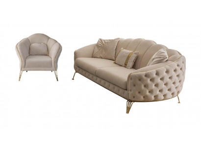 Bankstel 3 3 1 zits Modern Compleet Set Bekleding Bankstel