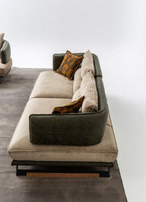 Woonkamer Modern Bankstel Designer Bankstel Zitgroep Bekleding 3-zits 2x Fauteuil