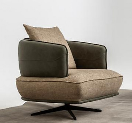 Woonkamer Modern Bankstel Designer Bankstel Zitgroep Bekleding 3-zits 2x Fauteuil