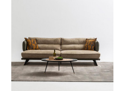 Luxe bankstel bank 3-zits fauteuil stof Modern Multikleurig Modern Set nieuw