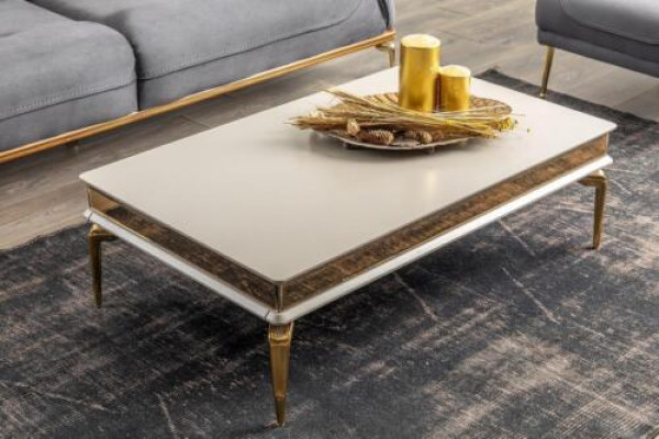 Witte woonkamer salontafel ontwerper bijzettafel roestvrijstalen tafel nieuw