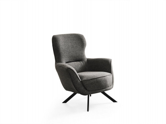Grijze kleur Modern design 1-zits fauteuil Stof Textielmateriaal Modern design