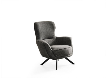 Grijze kleur Modern design 1-zits fauteuil Stof Textielmateriaal Modern design