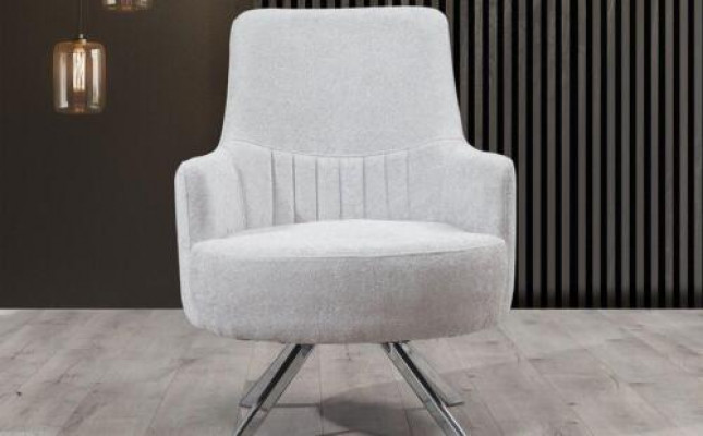 Wit kleur 1-zits woonkamer stoffen fauteuil Modern design textiel materiaal