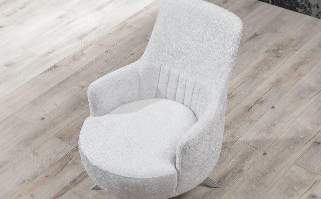 Wit kleur 1-zits woonkamer stoffen fauteuil Modern design textiel materiaal