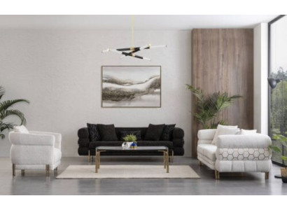 Bankstel 3+3+1 zitter luxe fauteuil woonkamer set bankstellen 3-delig