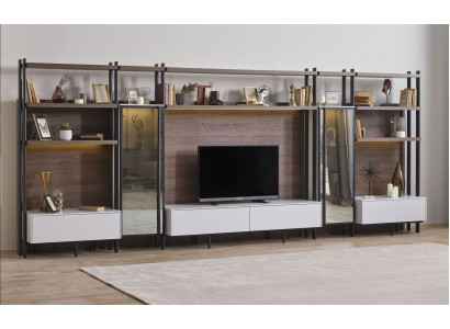 Moderne woonkamer woonwand luxe woonkamer meubels rekken kasten