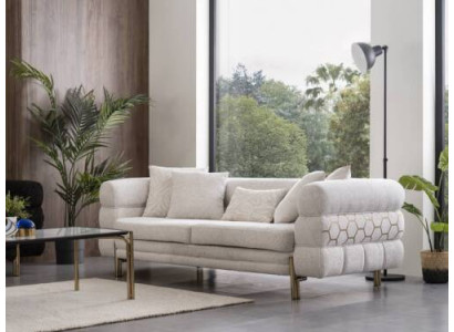 Witte driezits luxe 3-zits woonkamer designer zitmeubels bankstellen
