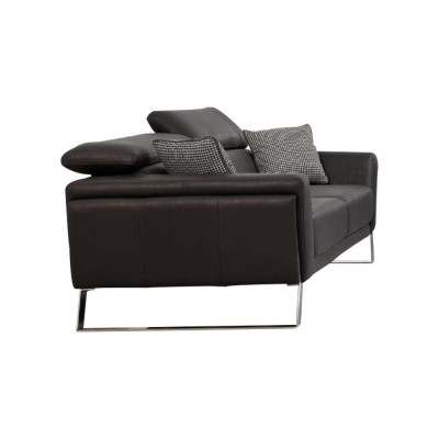 Ontwerper kunstleren bankstel 2x driezits Luxueuze fauteuil 3-delig