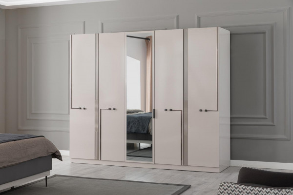 Moderne kledingkast Ontwerper Slaapkamers Kasten 4-deurs kast