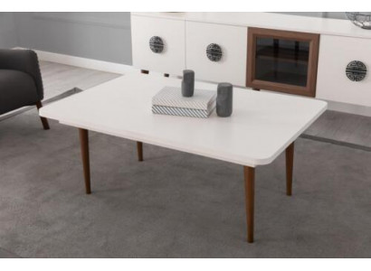 Luxe lichtbruine woonkamersalontafel Stijlvolle rechthoekige houten tafel