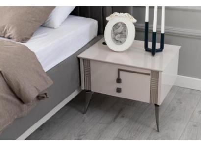Beige nachtkastje slaapkamer houten meubels houten console luxe nachtkastjes.