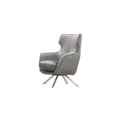 Innovatieve grijze fauteuil Luxueuze clubsfauteuil Woonkamer fauteuil met rugleuning