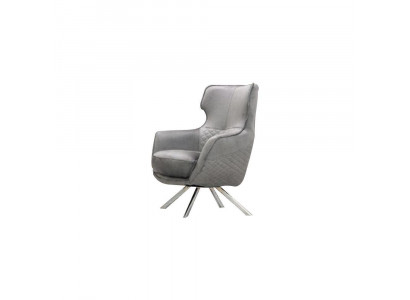 Innovatieve grijze fauteuil Luxueuze clubsfauteuil Woonkamer fauteuil met rugleuning