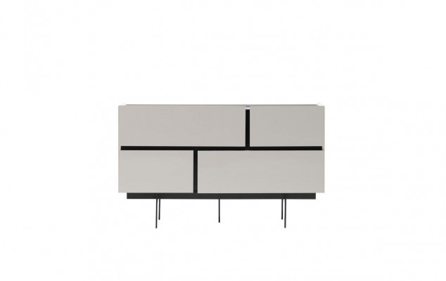 Stijlvolle slaapkamer dressoir designer houten commode spiegel 2-delige set