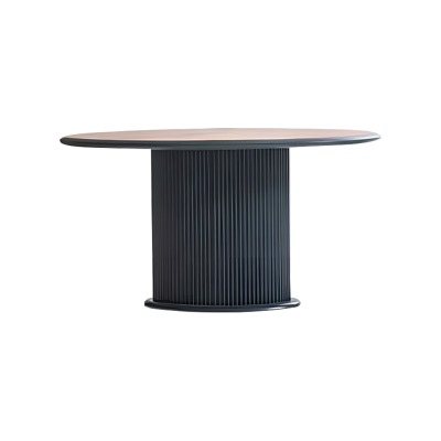 Moderne eetkamerset Complete eetkamer Eettafel Stoelen 3-delig Bruin.