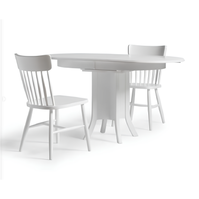Eetkamerstoelen Groep Houten Stoelen Keukenstoelen Set 4-delig Wit Hout