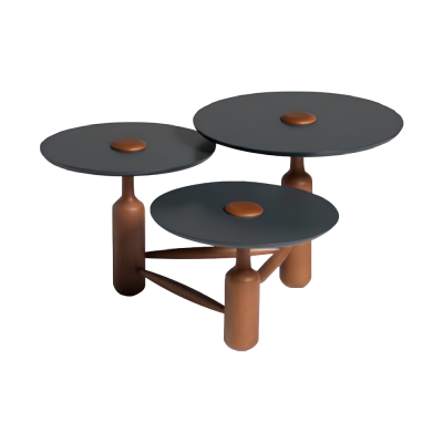 Volledige salontafel koffietafel bijzettafel hout bruin