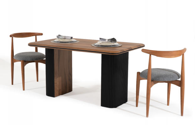 Groep keukenstoelen eetkamerstoelen houten stoelen set van 2 stoelen bruin