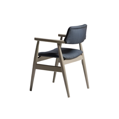 Keukenstoelen Eetkamerstoelen Houtenstoelen Set van 2 Grijs Gestoffeerde stoelen