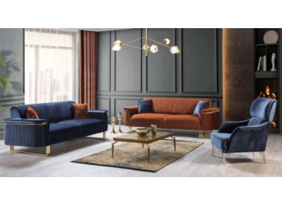 Moderne woonkamerset designer 3-zitsbank fauteuil bankstel