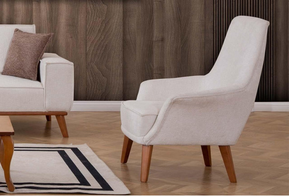 Witte woonkamerset Stijlvolle 3-zits designer fauteuil 2-delige set