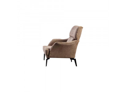 Moderne beige fauteuil woonkamer 1-zits luxe gestoffeerd zitmeubel nieuw