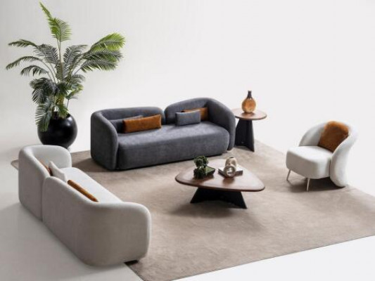 Sofaset x2 3-zits banken 1-zits Modern Compleet Set Gestoffeerde Garnituur