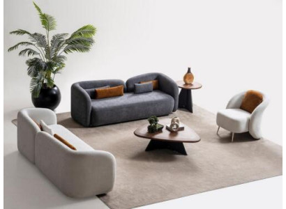 Sofaset x2 3-zits banken 1-zits Modern Compleet Set Gestoffeerde Garnituur