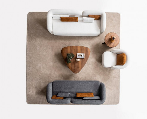 Sofaset x2 3-zits banken 1-zits Modern Compleet Set Gestoffeerde Garnituur