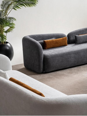 Sofaset x2 3-zits banken 1-zits Modern Compleet Set Gestoffeerde Garnituur