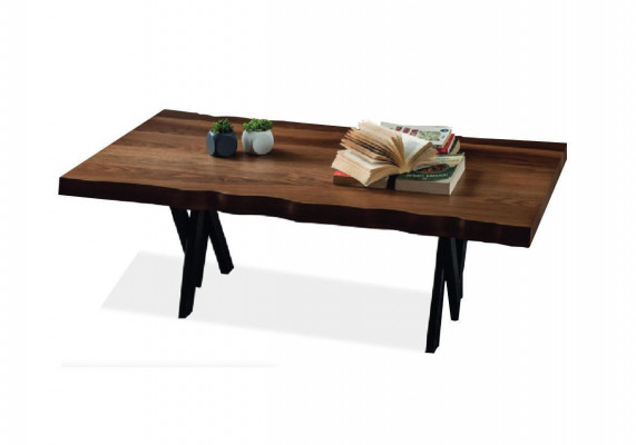 Volledige bruin-zwarte eetkamerset Designer houten eettafel gestoffeerde stoelen