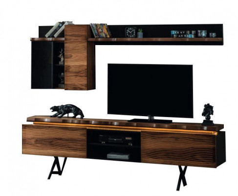 Luxe woonkamer wandmeubel wandkast tv-standaard salontafel 3-delig