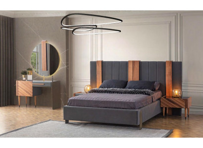 Modern slaapkamer set Luxe kledingkast Tweepersoonsbed Edele set