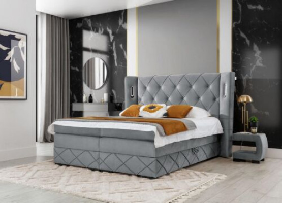 Slaapkamer set Bed 2x Nachtkastje Modern Compleet Luxe Meubels Hout Inrichting