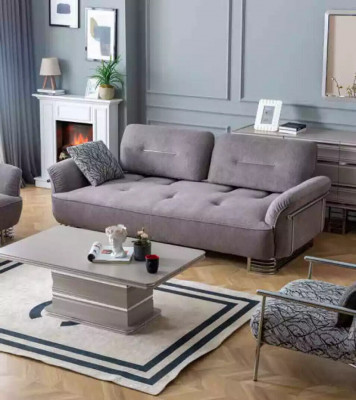 Bank 3-zits Stof Woonkamer Ontwerp Modern Nieuw Luxe wit grijs