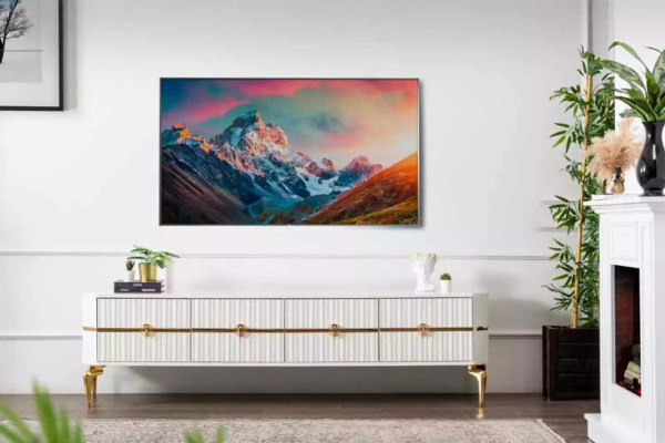 Woonkamer tv-standaard meubels rtv televisie stijl Modern Wit Luxe Hout  Woonkamer tv-stand meubels rtv televisie stijl Modern Wit Luxe Hout