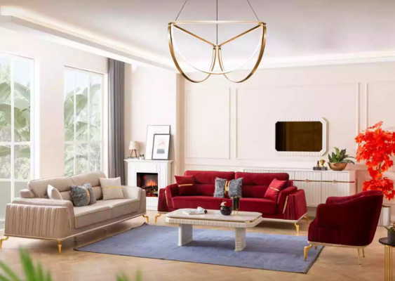 Sofaset 331 Set Woonkamerset Design Modern 3-delig nieuw