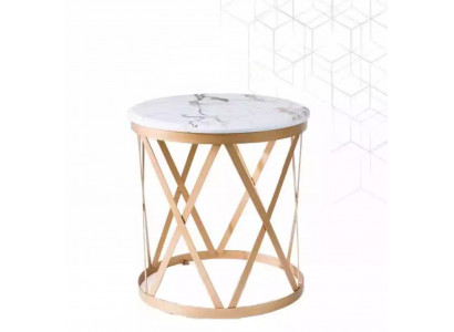 Woonkamer bijzettafel goud Modern meubels Materiaal Roestvrij staal Ontwerp nieuw