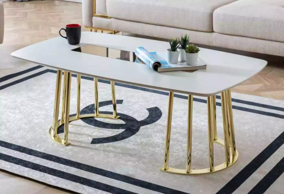 Salontafel wit Modern woonkamermeubilair Tafel Luxe design nieuw Luxe